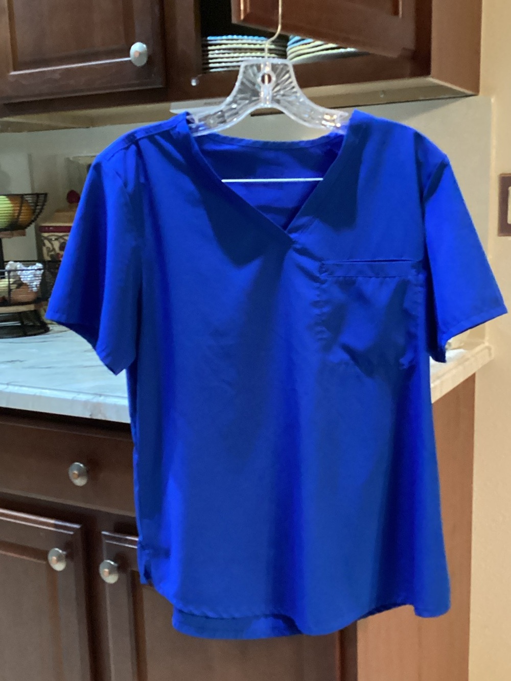 Matix Cobalt V-Neck Short Sleeve Top